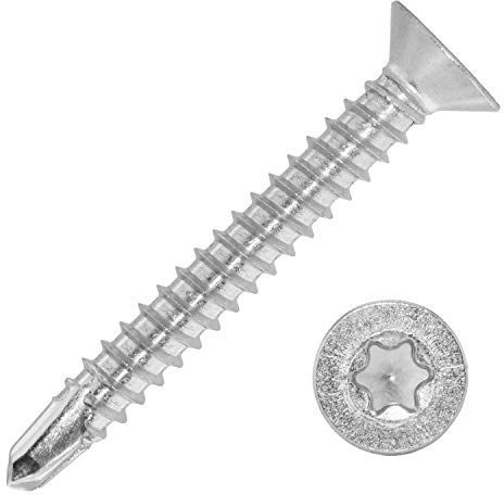 Bohrschrauben mit Senkkopf und Innensechsrund (Form O) 3,9x45 mm aus Edelstahl A2 (100 Stück) | DIN 7504 - Senkkopfschrauben - Schrauben von MESAROS®