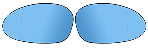 HouYeen Pair Blue Heated Wing Mirror Glass for B-MW 1 series E82 E87 E88 04-09 3 Series E90 E91 E92 E93 2005-08 Z4 E86 E85 51167145267 51167145268