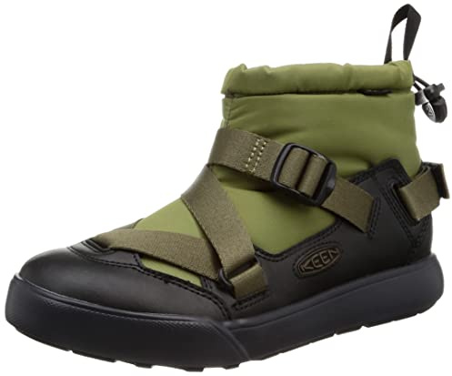 KEEN Hoodzerra Damen-Stiefel, wasserdicht, modisch, Olive Drab Dark Earth, 38 EU