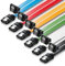deleyCON 6x 50cm Cavi SATA 3 Set Cavo Dati SATA III - HDD SSD Cavo di Collegamento Clip in Metallo 6 GBit/s - 1x Dritto 1x 90° di Tipo L - Colorato