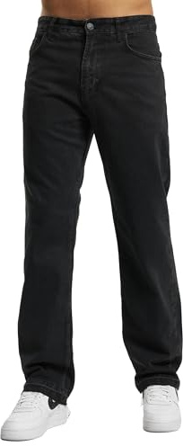 DEF Herr Loose Fit Jeans Matteo, svart, 38W