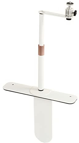 Tbest Projector Stand, No Hole Punching Projector Mount 24‑40CM Adjustable Angle Projector Tripod Holder 1/4in Screw Thread for Sofa Bed Bedside (White)