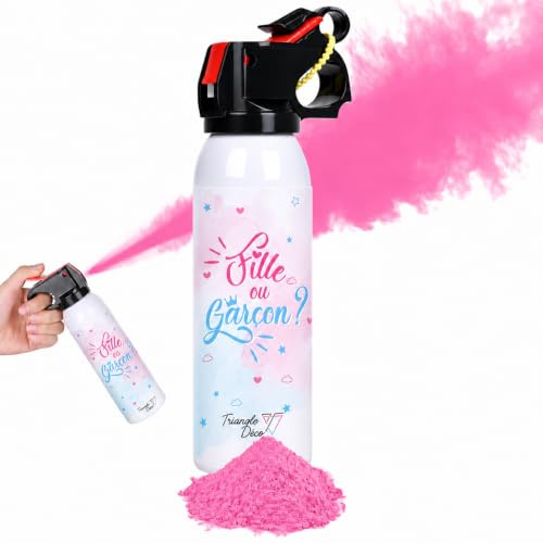 Estintore Gender Reveal Baby Shower Cannone a Polvere Holi Annuncio Gravidanza Spray Gender Reveal Ragazza o Ragazzo Festa Prenatale Bambino Boy or Girl Estintore Colore (blu)