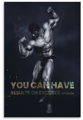 Arnold Schwarzenegger Poster Gym Motivierende Zitate Bodybuilding (29) Poster Coole Kunstwerke Malerei Wandkunst Leinwanddrucke Hängende Bild Poster 20 x 30 cm