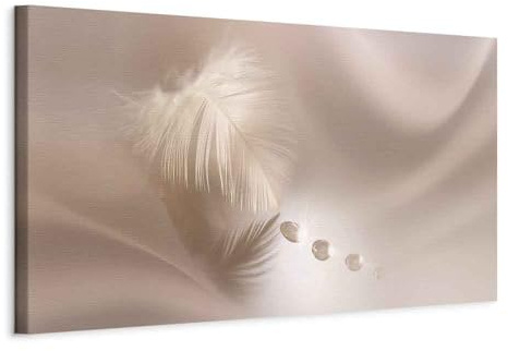 murando - Leinwandbild Abstrakt Wassertropfen, 150x50 cm, 1-teilig, modern | Hochwertige Leinwand, sofort aufhängbar, ideal fürs Wohn- oder Schlafzimmer, wasserfest und lichtecht, langlebig, stilvoll