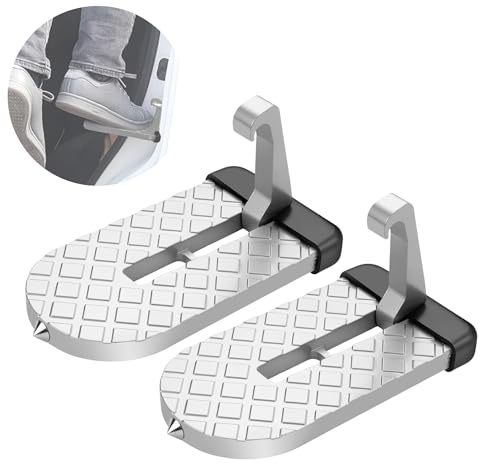 MAGIC SELECT 2X Marchepied de Porte de Voiture Pliable | Pédale de Porte de Véhicule, Antidérapant pour Atteindre le Plafond, Avec Marteau de Sécurité d'urgence
