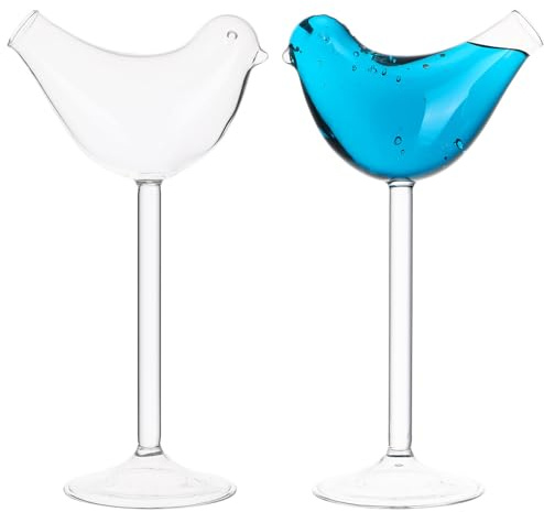 ABOOFAN Vasos De Cóctel De Pájaro Copa De Martini Vidrio Ahumado Para Hogar Bar Banquetes