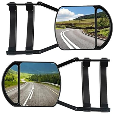 2 specchietti retrovisori per roulotte, specchietti retrovisori esterni, per roulotte, roulotte, specchietti retrovisori laterali, per auto e roulotte