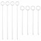 8 Stück Sewing Loop Durchziehnadel Schlaufenwender Nähschlaufen Sewing Lang Wendenadel Häkelwerkzeug mit Latch Nadelhaken Mit Riegel Metall Wendehaken für Gürtel Streifen DIY-Strickzubehör Nähzubehör