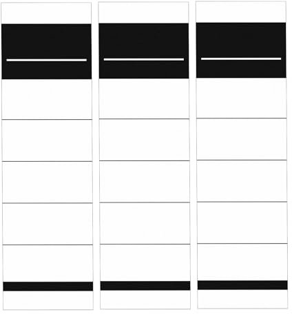 50 Stück Ordner Etiketten Selbstklebend Schmal Ordnerrücken Aufkleber Weiß Ordner Rückenschilder Selbstklebend 5.4 x 19cm für 5 cm Schmale Ordner