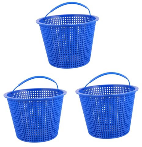Gogogmee 3pcs Pool Filter Basket Swimming Pool Fountain Anti Clogging Leaf Filting Pump Easy to Use