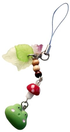 PEILINZE Handyketten-Anhänger, schöne Fische und Frösche, Handy-Anhänger, Regenschirm, Schlüsselanhänger, Mehrzweck-Mode-Accessoire für Taschen und Schlüssel