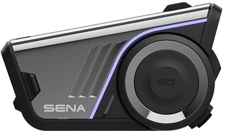 Sena 60S Motorcycle Communication Headset with WAVE, Mesh, and Bluetooth Intercom, 2nd Generation SOUND by Harman Kardon