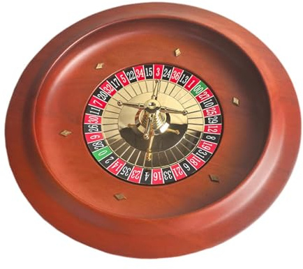 Colcolo Roulette-Rad-Set für Nachtspiele, Roulette-Rad aus Holz, Party-Geschenke, kreatives Roulette aus Holz für das Treffen von Nachtspielen
