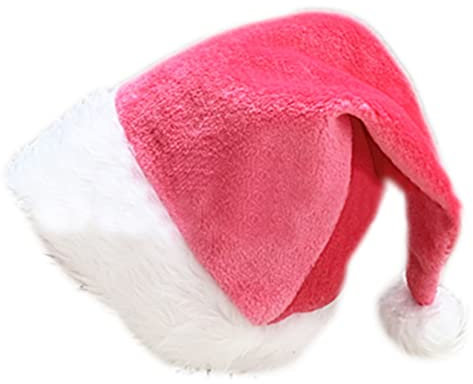 Rudiaoa Pelzige Weihnachtsmütze, Weihnachtsmütze, Party, Plüsch, Nikolausmütze, Navidad, Requisiten, Neujahr, dicke Weihnachtsmütze, Erwachsene und Kinder