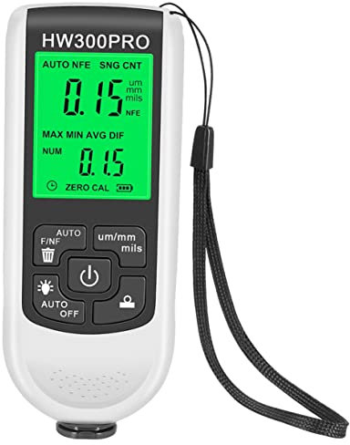 SKISUNO Coating Thickness for Cars Accurate Paint Depth Gauge Resolution Measures Coatings up for Automotive and Industrial Use