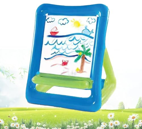 Blow up Easel for Kids Outside, Blow Up Art Easel for Kids, Double-Sided Inflatable Kid Art Easel, Outdoor & Indoor, Reusable and Portable Standing Easel, Not Pigment (1)