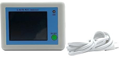 Fuhjythy Analizzatore di Segnale WIFI 2.4G/5G con Tester per Cavi di Rete con Display da 2,4 Pollici