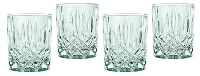 Nachtmann Whisky Gläser, 4-teiliges Set, 295 ml, Mint, Noblesse, 104241B, Tumbler aus Kristallglas, Whiskygläser spülmaschinenfest