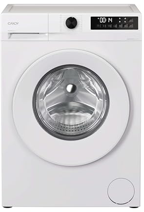 CANDY Quick Pro Washing Machine, 9kg Wash 1400 RPM, A-20 Energy Class, 16 Programmes, Pro Active Wash, BuiltTo Last, White-White, 55x60x85 cm - GD 498-80