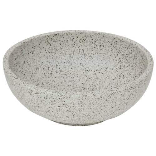 Vasque à Poser, Lavabo à Poser en Céramique Lave Main Salle de Bain gris rond Φ41x14 cm céramique