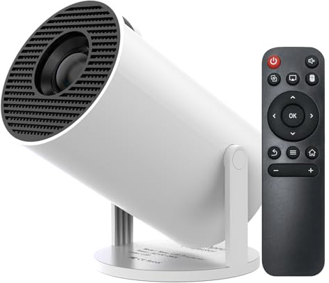 Mini Projector with WiFi 6 and Bluetooth,4K 1080P Portable Smart Projector,Auto Focus Keystone,Home Cinema Outdoor Movie Projector for iOS Android,Compatible with TV Stick,HDMI