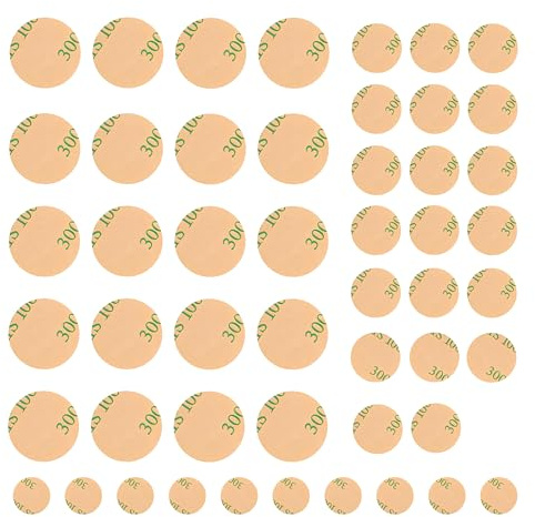 50 Stück doppelseitige Klebepunkte, Transparente Ablösbare Doppelseitige Nano Klebepunkte Runde 15mm 20 mm 30mm Runde Punkt Kleben für DIY Basteln Büro Poster Fotos Kunstwerke und Festivaldekoration