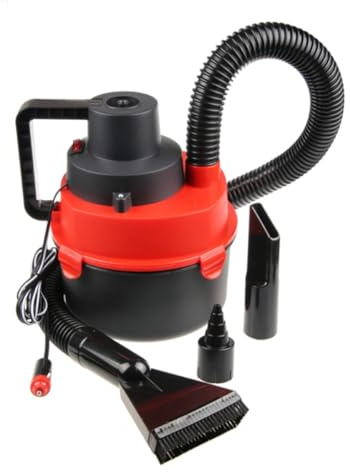 CHILDWEET Aspirapolvere Portatile per Auto 12v Leggero con Forte Aspirazione e Materiale Abs Pp per Pulizia Veicoli, Aspiratore Wet Dry per Interni Auto