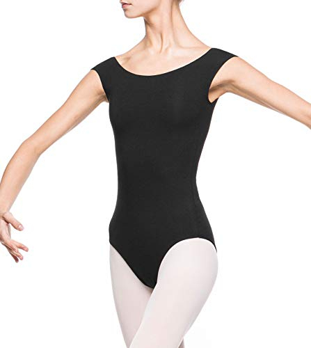 Arabesque Klassische Tanzkleidung Damen Ballettanzug Body Raymonda (Schwarz, M)
