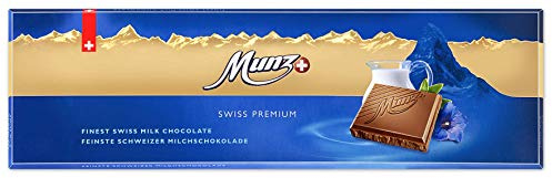 Munz Swiss Premium | Milchschokoladen-Riesentafel | 8 x 300g - 2,4kg