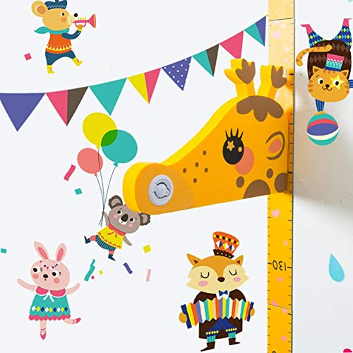 Höhenlineal, Wachstumstafel, Giraffe, Lineal, Skala, für Messlatte, 3D, Schreibhalterung, Größe Kopfstütze, abnehmbarer Kopf, EVA, tragbar, Wandaufkleber, Kinderzimmer