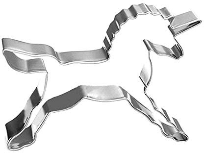 Ausstechform Einhorn Edelstahl Keksform für ihre Weihnachtsplätzchen Robust und leicht abwaschbar