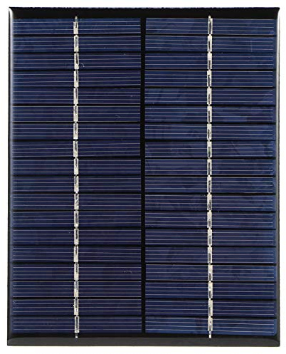 Jenngaoo Mini Solarmodule, 2W 18V Solarzellen Panels Tragbares Solarpanelmodul Polysilicium Solar Epoxidzellen Ladegerät zum Laden elektronischer Geräte - 136x110 mm