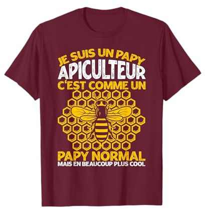 Un Papy Apiculteur Comme Abeille Apiculteur Papa Cadeau T-Shirt