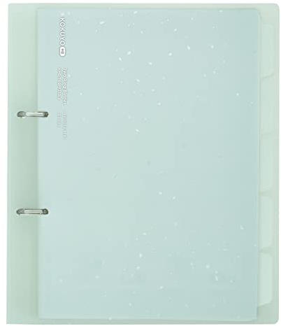 Kokuyo Me 2-Ring Loose Leaf Binder, B5, Up to 100 Sheets, Fragile Mint, Japan Import (KME-TRBPP358LG)
