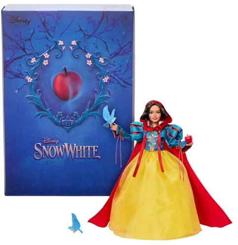 Mattel Disney Collector Snövit-modedocka för samlare med karakteristiska kläder inspirerade av Disney-spelfilmen, presenter till barn och samlare, HVY53