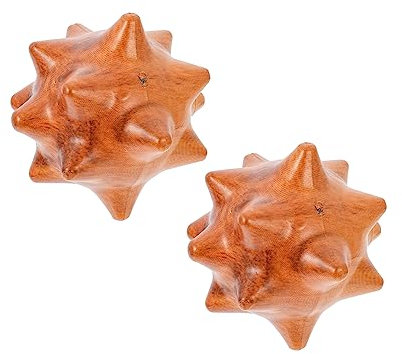 4 Pz Palla Fitness Perline Da Massaggio Mano Fisica Massaggio Del Punto Di Innesco Mediche Di Legno Palloni Appuntiti Di Mano Cinesi Forniture Per Massaggi Profondo Pvc