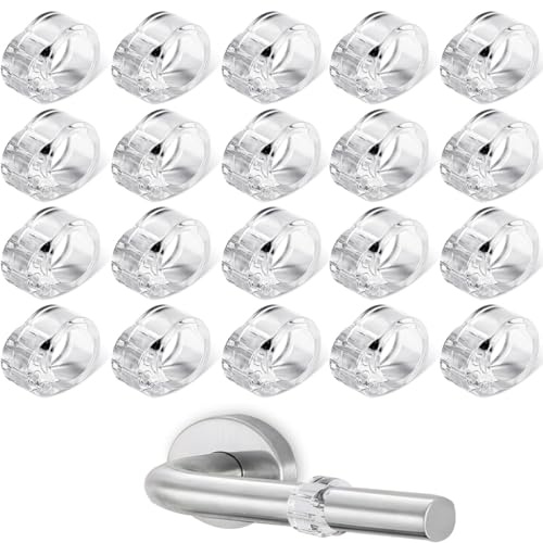 ZKSXOA 20 Set Türklinkenpuffer,Transparente Türstopper Klinke, Hochelastische Türgriff Schutz, Schutz zum Schutz Von Wänden und Möbeln