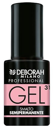 Deborah Milano Professional Nagellack, semi-permanent, Nr. 31 Mademoiselle, mit Plumping-Effekt, langanhaltend, verleiht intensive und glänzende Nägel, 4,5 ml