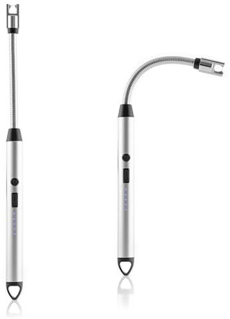 InnovaGoods® Encendedor Eléctrico Recargable Flexible, Mechero de Velas, Encendedor de Arco con Indicador LED de Batería, USB Mechero Largoa, Encendedor Cocina Electrico.