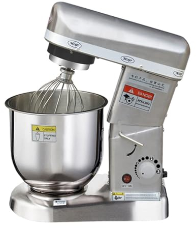 Batidora eléctrica de cocina, batidora de masa en espiral,batidora de pasteles 3 en 1,batidora de alimentos comercial,con gancho para masa, batidor, batidor y tazón para panadería,7L