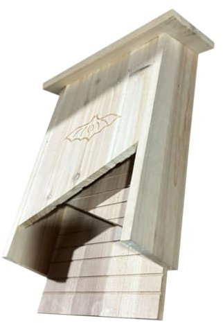 HANABASS Fledermaushaus Für Garten Wetterfestes Hölzernes Fledermaus-schutzhaus Installieren Für Innenhof-Dekoration Langlebig Und Tragbar Für Außenbereiche