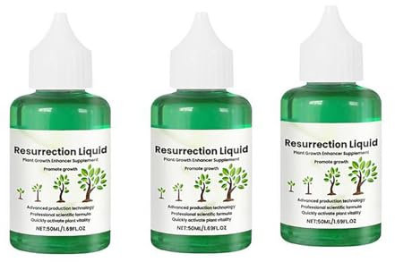 Dünger für Hydrokultur Zimmerpflanzen, Resurrection Liquid Für Pflanzen, 50 Ml Düngemittel-Flüssigkonzentrat, Resurrection Liquid Plants, Auferstehungsflüssigkeit für Pflanzen