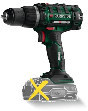 PARKSIDE 20 V Akku-Bohrschrauber PABS 20 Li G8 ohne Akku und Ladegerät x20v Team kompatibel inkl. Koffer