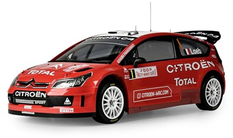 IXO Collections 1:8 1:8 IXO Citroen C4 WRC - Modellbau, Standmodellbau, hochwertiger Bausatz, Modellbausatz, Lichtfunktion, Soundfunktion, Bausatz