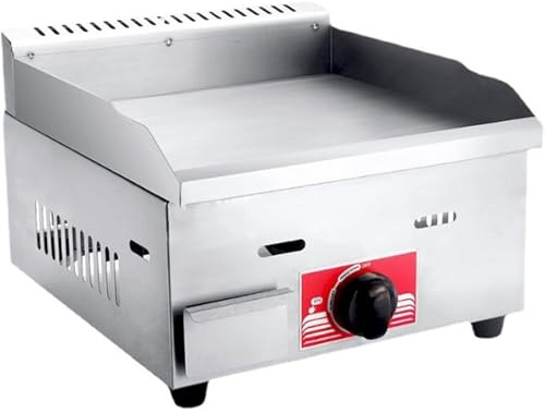 Commercial LPG Gas Griddle Nonstick Stainless Steel Hot Plate BBQ Grill Adjustable Temperature 50-300℃