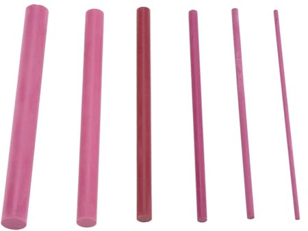 6 Pezzi Pietra per Affilare, 3000 Grane Rubino Lucidatura Olio per Pietra per Affilare la Pietra Cilindrica Portatile Set di Strumenti per Cote per Cucine Ristoranti Casa