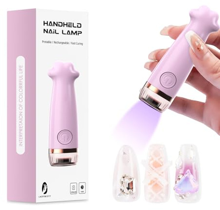 Lampada LED per Smalto per Unghie, Lampada UV Ricaricabile Da 3W Con 2 Impostazioni Timer, Asciugatore Per Smalto Per Unghie Portatile, per Casa Spa Centro Estetico Salone di Bellezza