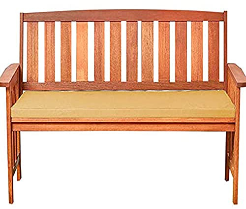 Cuscino per panca da giardino, impermeabile, con cerniera nascosta, imbottitura spessa, per sedia a dondolo da giardino, 200 x 45 x 5 cm, colore giallo
