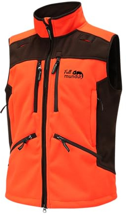 Full mundur Jagdweste Fleeceweste Taktische weste top für Herren Windstop | Orange Camo Fleece Weste winddicht wasserdicht leise Jagd